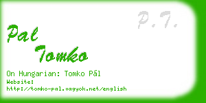 pal tomko business card